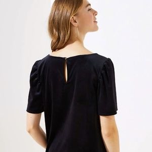 New With Tag- Ann Taylor Loft Velvet Tee Top